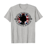 Inspired by Queen's Platinum Jubilee 2022 Elizabeth 70 Years T-shirt Printed Crew Neck Top Short Sleeve