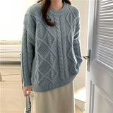 Women Pullover Sweater Loose Thick Knitwear