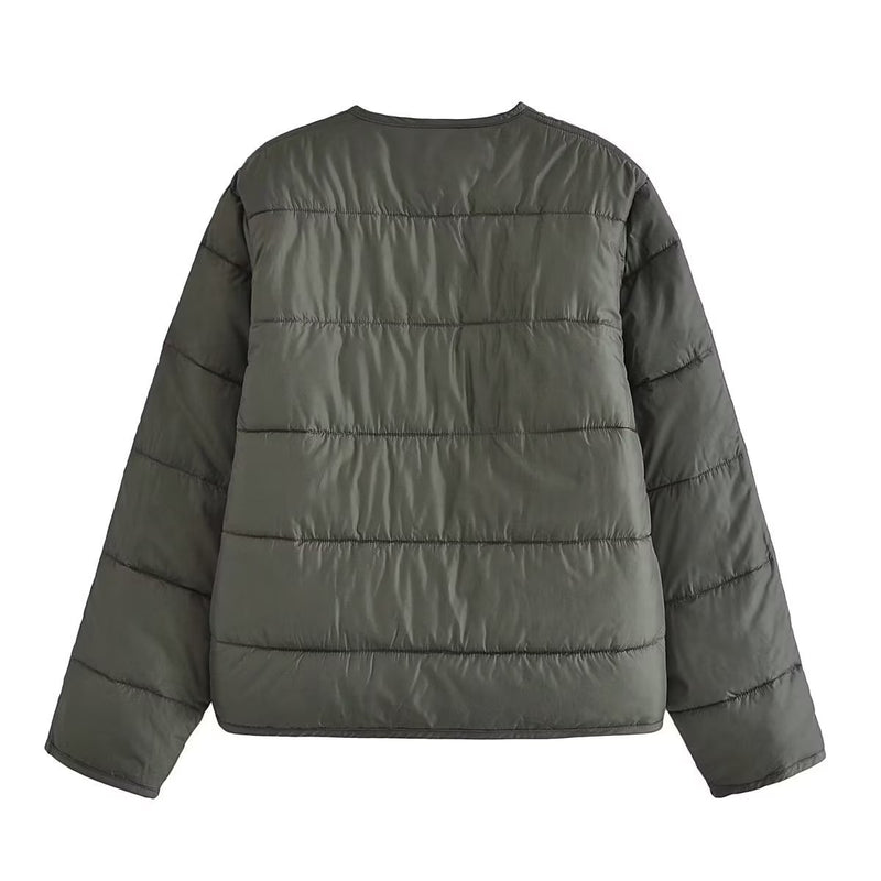 Women Cotton Coat Retro Simple Jacket