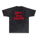 Gallery Dept T Shirts Tee Shirt Washed and Worn Short Sleeve T-shirt Blouse