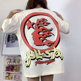 HS T Shirt Earth Print Casual Loose