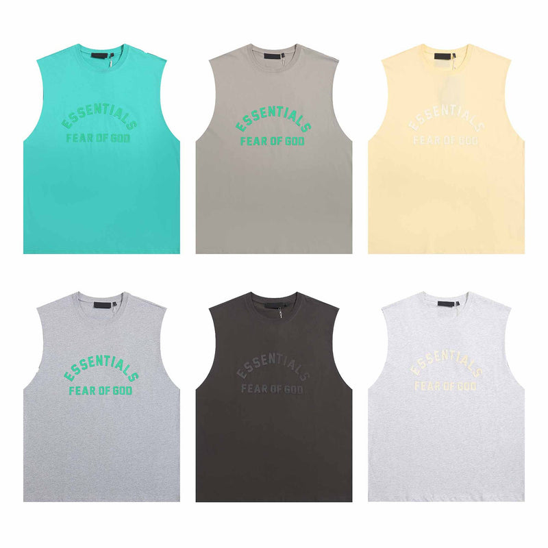 Fog Essentials tank summer FOG letter crew neck vest