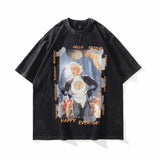 Men T-Shirt Retro Portrait Printing