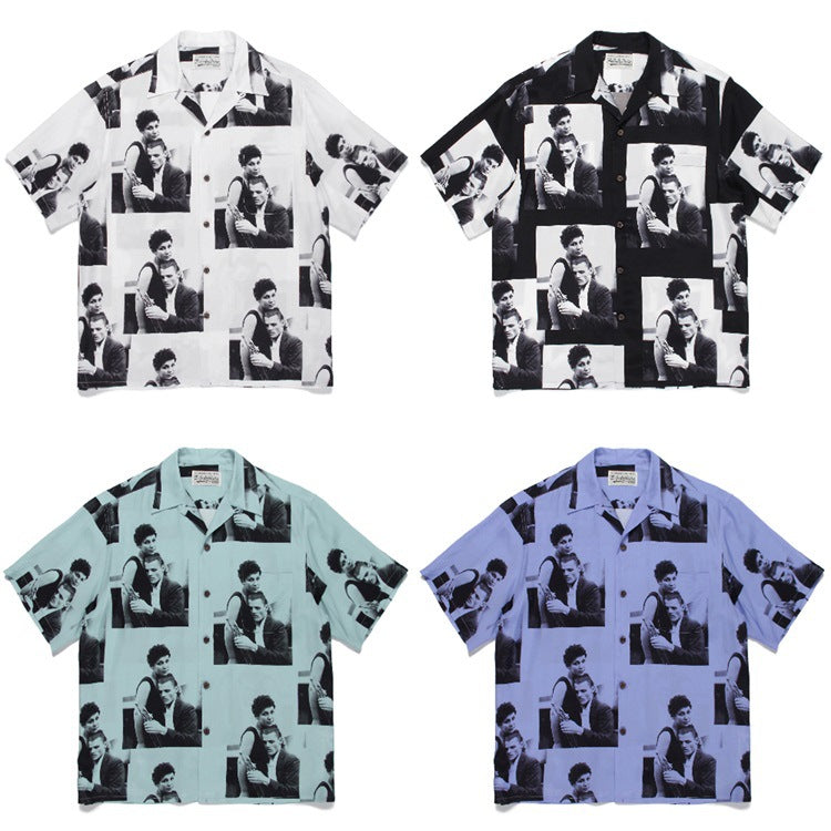 GUILTYPARTIES TIGER Shirts Jazz Yosuke short-sleeved shirt