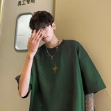 Men T Shirt Loose Casual Cotton