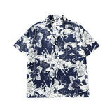 Short Sleeve Shirt Hawaiian Floral Short Sleeve Shirt Loose Casual