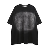 Men T-Shirt Gradient Oversize Versatile