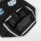 Off White Jacket Autumn OW Heavy Industries Cartoon Pattern Embroidered Woolen Jacket