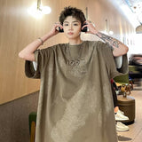 Men T Shirt Tie-Dyed Summer Heavy Cotton