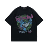 Men's T-Shirt Printed Distressed Short-Sleeved T-shirt for Men and Women