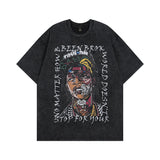 Men T-Shirt Skull Print Vintage