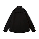 Men Long Sleeved T Shirt High Street Stitching Long-Sleeved Shirt Men's Loose Casual Spring and Autumn