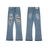 Gallery Dept Jeans Washed Ripped Rough Jeans Flared Trousers