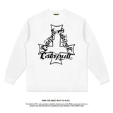 Unisex Long Sleeve Shirt Long Sleeve T-Shirt Loose Crew Neck