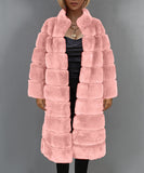 Women Fur Jacket Fashion Plush Long Coat