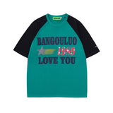 Men T-Shirt Retro Lazy Style