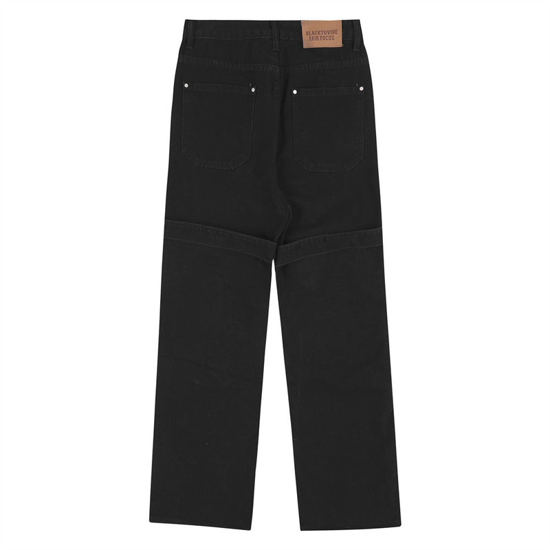 Men Jeans Hip Hop Trend Rivet Stitching