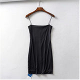 Women Dresses Stretch Slim Suspenders Dress