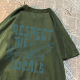 Respect The Locals Shark Printing Tshirt Breathable Street
