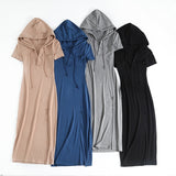 Women's Dresses Slim-Fit Hood Sheath Dress