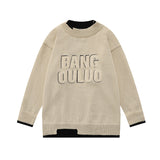 Women Sweater Vintage Fake Two-Piece Knitted Sweaters Sweater Idle Style