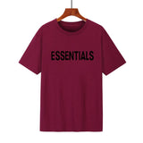 Fear Of God Fog T Shirt Essentials Double Line Letter Loose High Street Short Sleeve T-shirt For Men