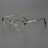 CHH Chrome Hearts Glasses Pure Titanium Vintage Fashion Half Frame Myopia Glasses Frame