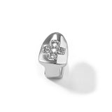 Grillz Micro Zircon Cross Single Tooth Gold Braces Spectrum