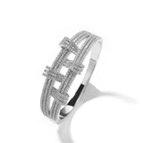 Bracelet Double Bracelet Metal Wind Diamond Tide Cool St. Valentine's