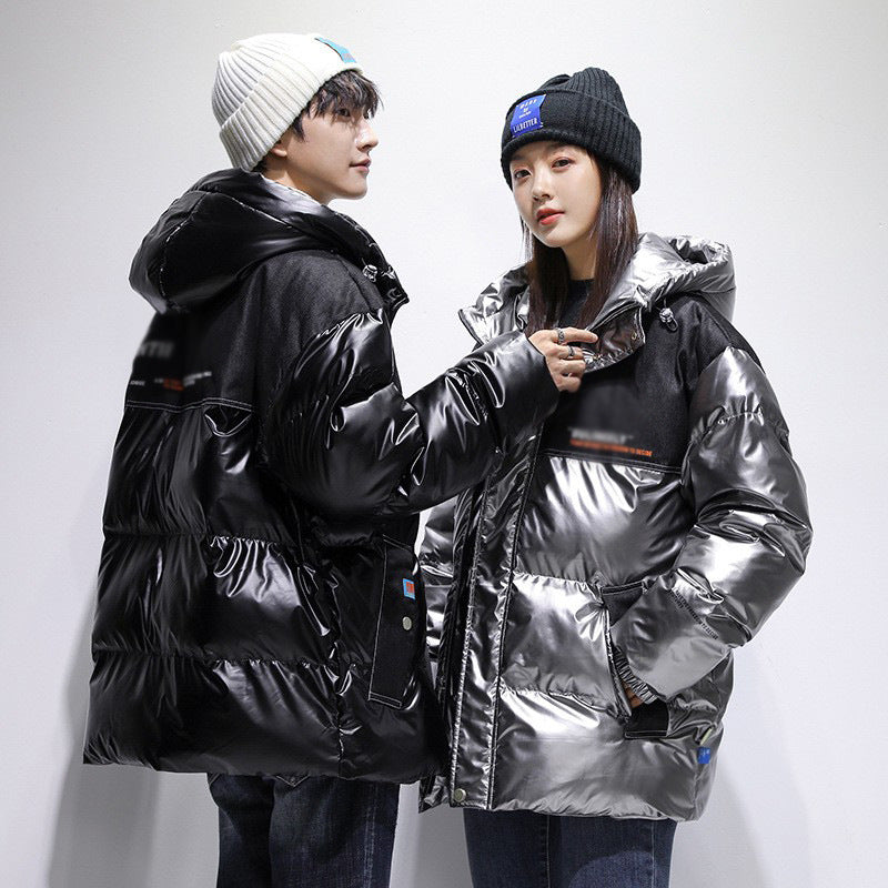 Women Cotton Coat Winter Couple Casual Thickening Thermal Cotton Coat