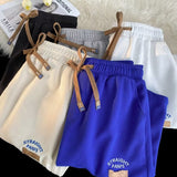 Men Beach Shorts Oversize Summer Loose Casual Waffle