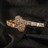 Bracelet Hip Hop Love Bracelet Bracelet Hiphop Copper Zirconium St. Valentine's Angel Pieces