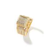 Rings Vintage Square Diamond Ring Hip Hop American Spectrum St. Valentine's