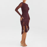 Women Dress Sexy Mesh Dress