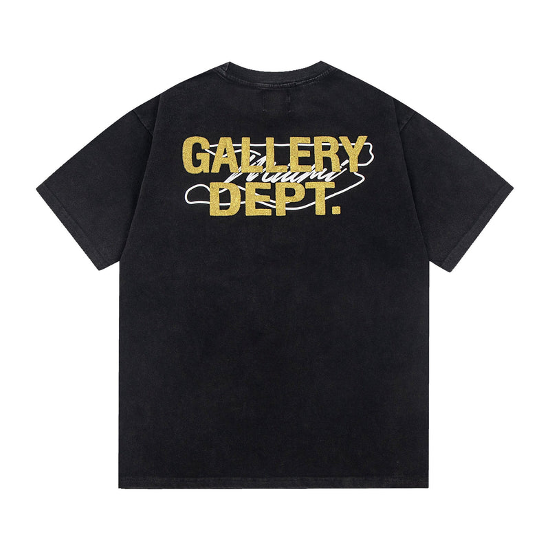 Gallery Dept T-Shirt Racing Alphabet Washed Short Sleeve T-Shirt