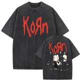 Washed Vintage Rock Band Korn Falling Away From Me