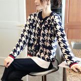 Women Knitted Cardigan Sweater Vintage