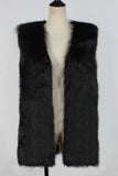 Women Fur Jacket Plush Vest Vest
