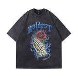 Men T-Shirt Old Skull Character Oversize