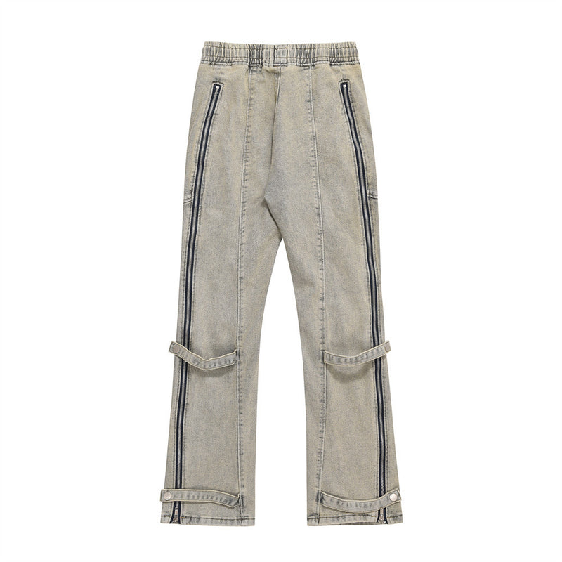 Hip Hop Loose Zipper Jeans