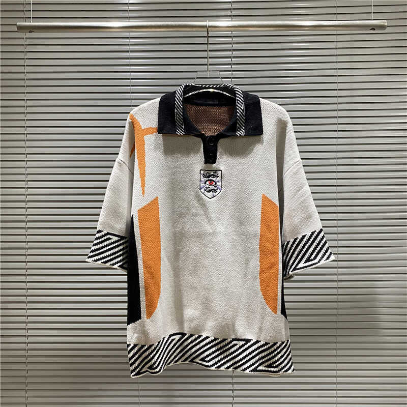 House Of Errors T-Shirt Eye of Truth football T-shirt lapel half-sleeve sweater knitted sweater