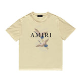 Amiri T Shirt Casual Hip Hop High Street round Neck Short Sleeve T-shirt