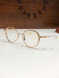 CHH Chrome Hearts Glasses Ultra Light Retro Literary Flat Mirror Myopia Glasses Frame