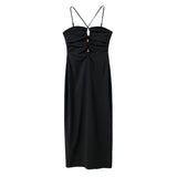 Women Dresses Elegant Suspenders Dress