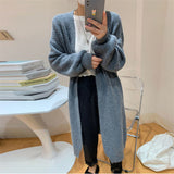 Women Knitted Cardigan Loose Sweater Long Sweater