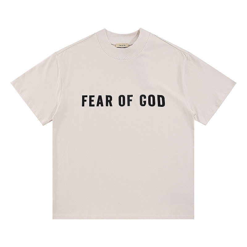 Fog Essentials T Shirts Spring/Summer FOG Main Line Plastic Letter Crew Neck Short Sleeves