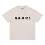 Fog Essentials T Shirts Spring/Summer FOG Main Line Plastic Letter Crew Neck Short Sleeves