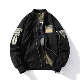 Mens Vintage Jackets Flight Suit Jacket Vintage Embroidered Baseball Suit Hooded