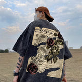Men T Shirt Heavy Rose Print