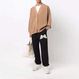 Palm Angels Pants Wings Embroidery Casual Long Men's and Women's Sports Pants